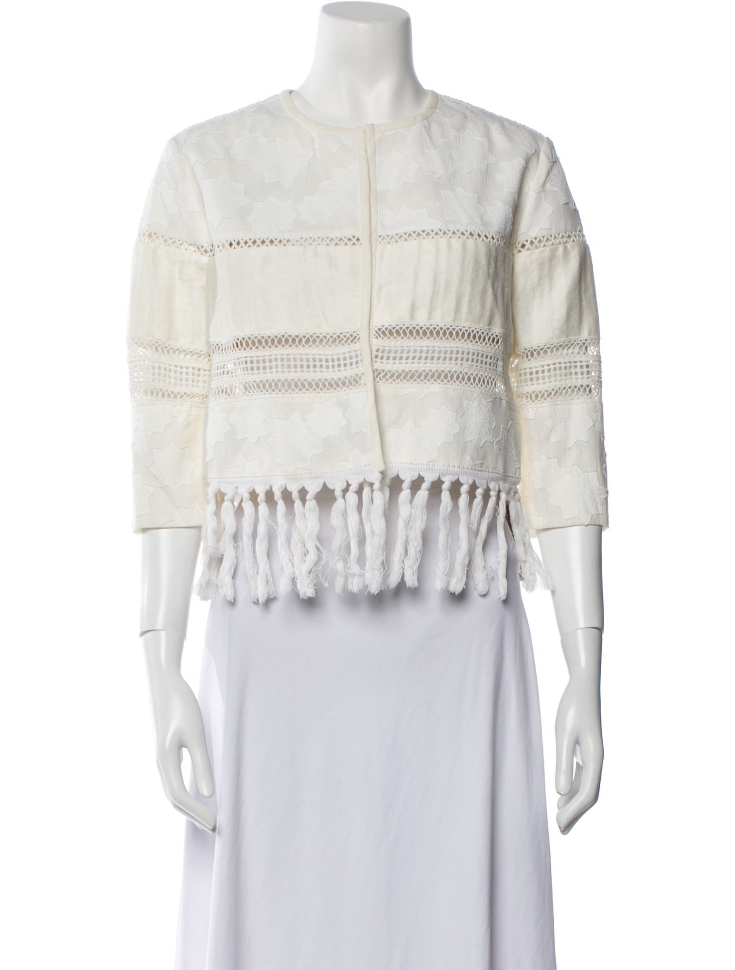 Jonathan Simkhai Lace Pattern Jacket