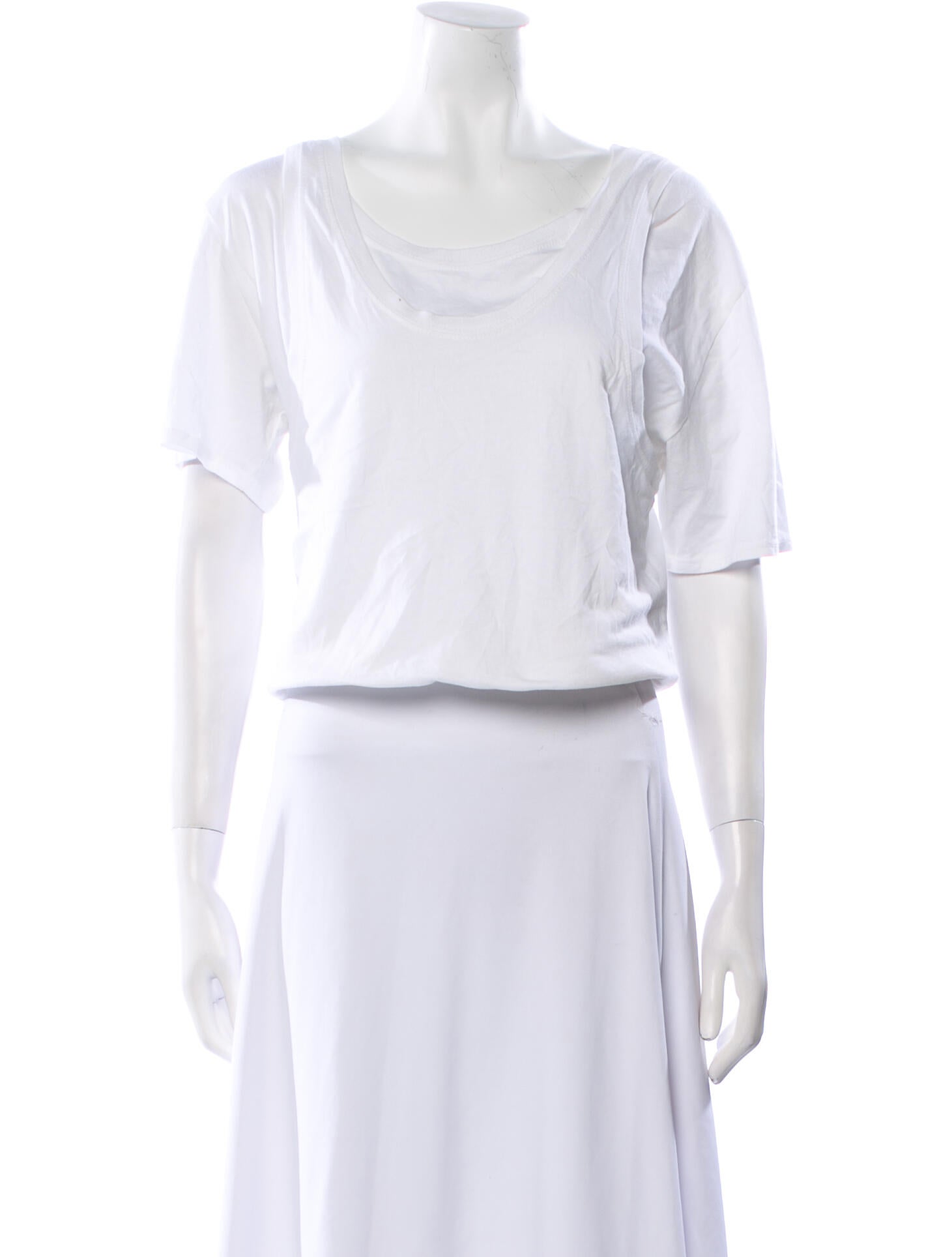 Jonathan Simkhai Scoop Neck Short Sleeve T-Shirt