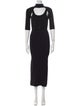 Jonathan Simkhai Mock Neck Long Dress