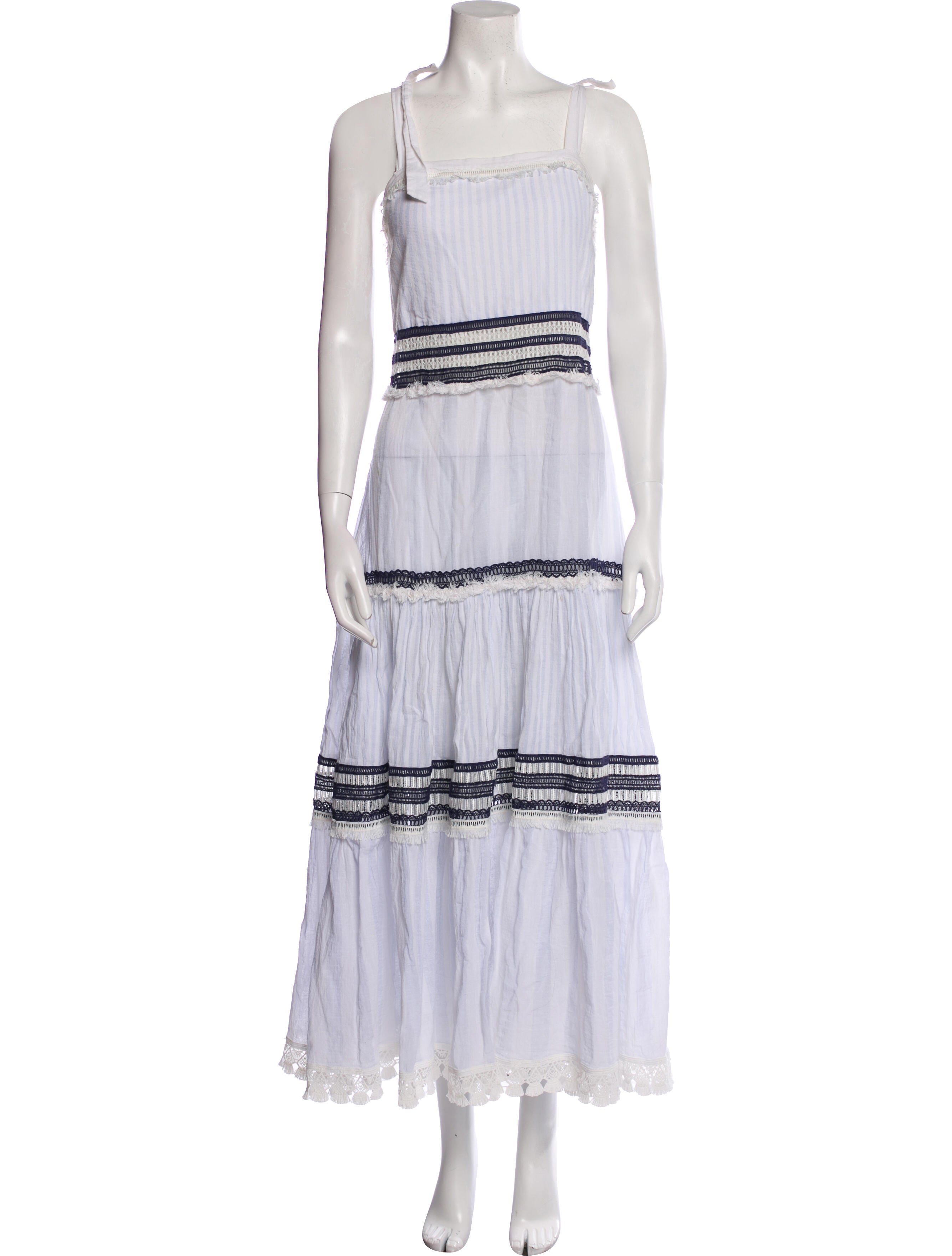 Jonathan Simkhai Striped Midi Length Dress