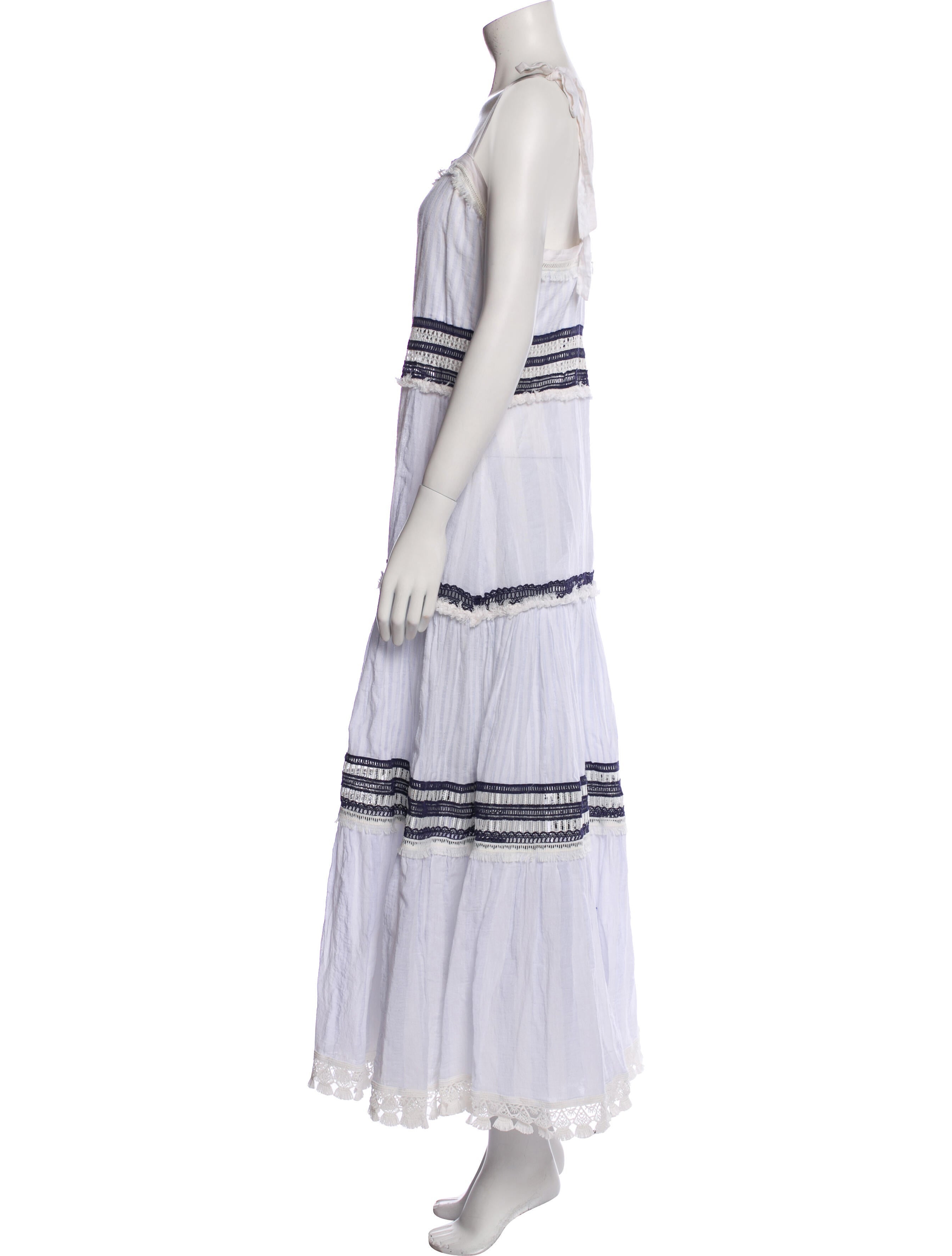 Jonathan Simkhai Striped Midi Length Dress