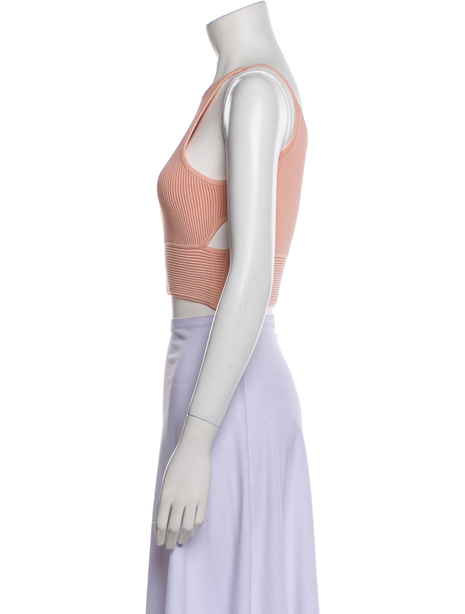 Jonathan Simkhai Striped Scoop Neck Crop Top