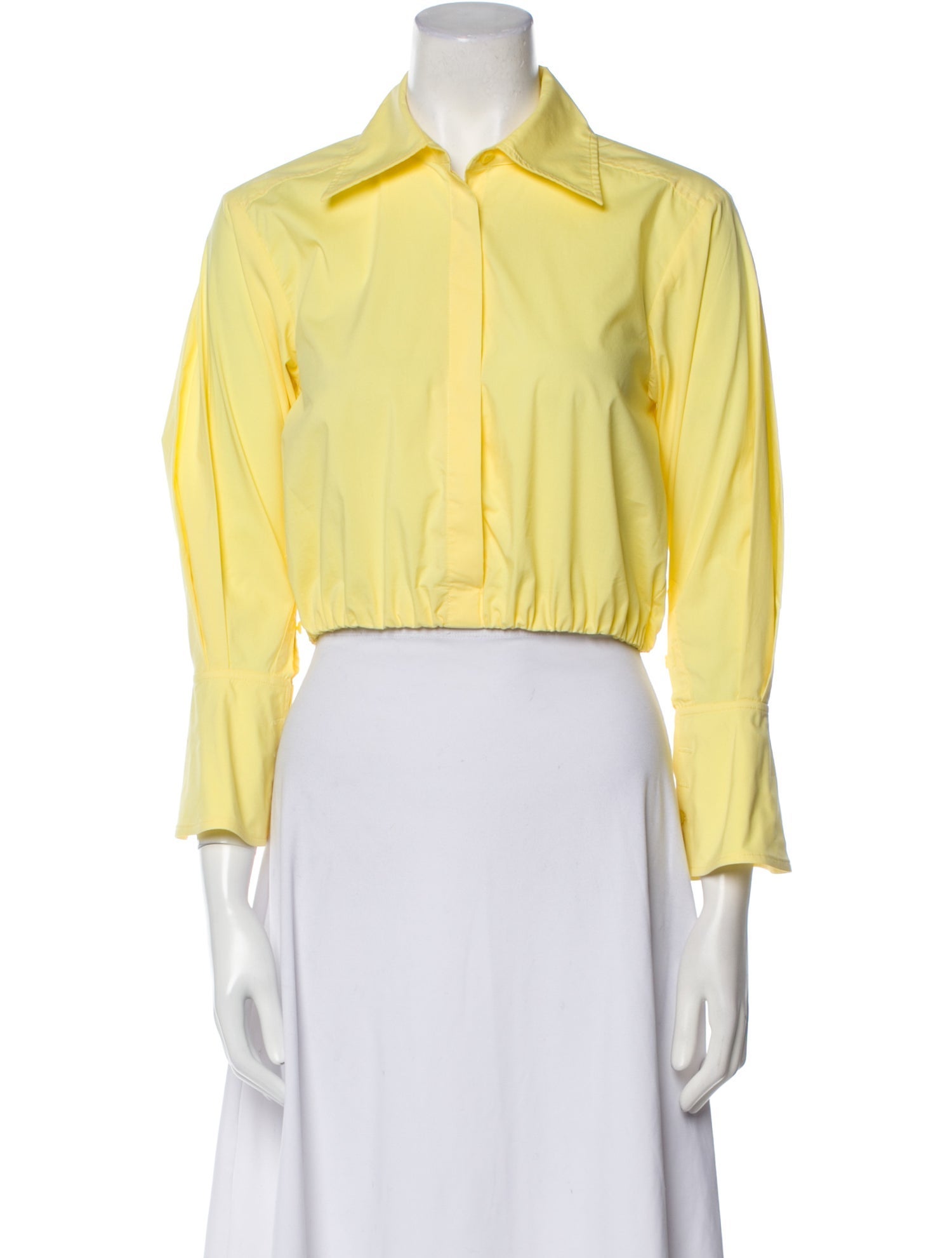 Jonathan Simkhai Three-Quarter Sleeve Crop Top