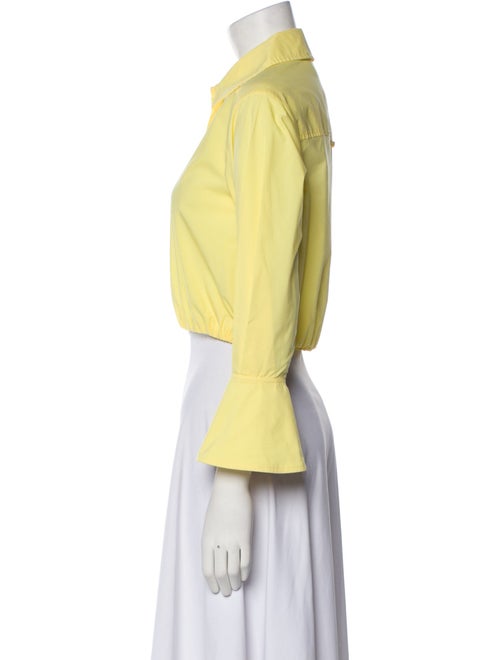 Jonathan Simkhai Three-Quarter Sleeve Crop Top