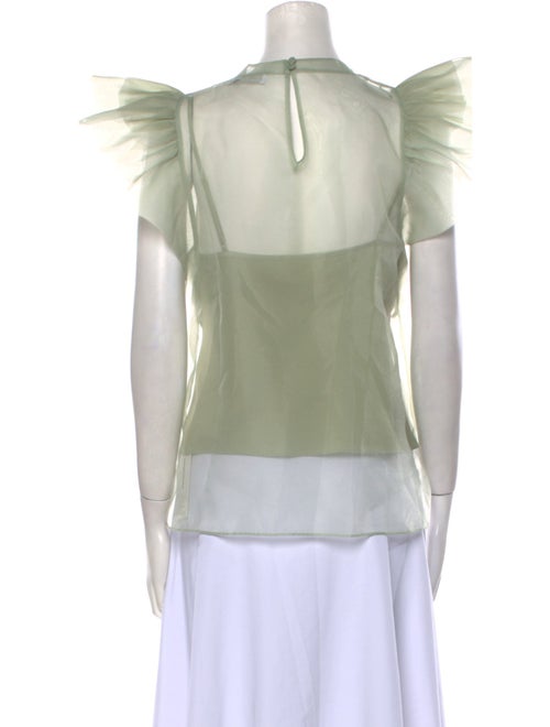 Jonathan Simkhai Crew Neck Short Sleeve Crop Top