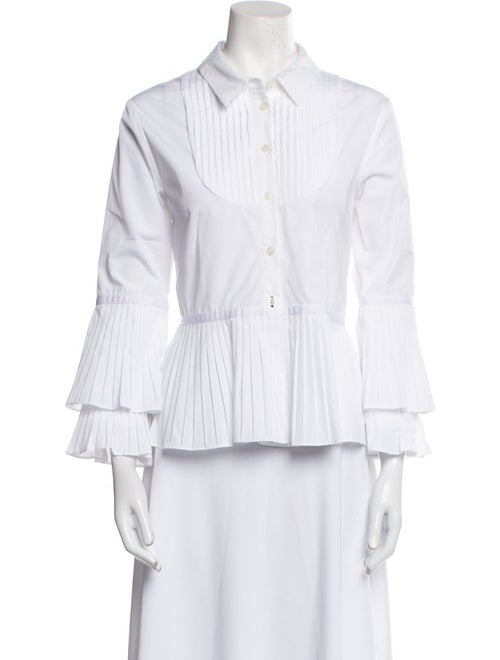 Jonathan Simkhai Long Sleeve Button-Up Top