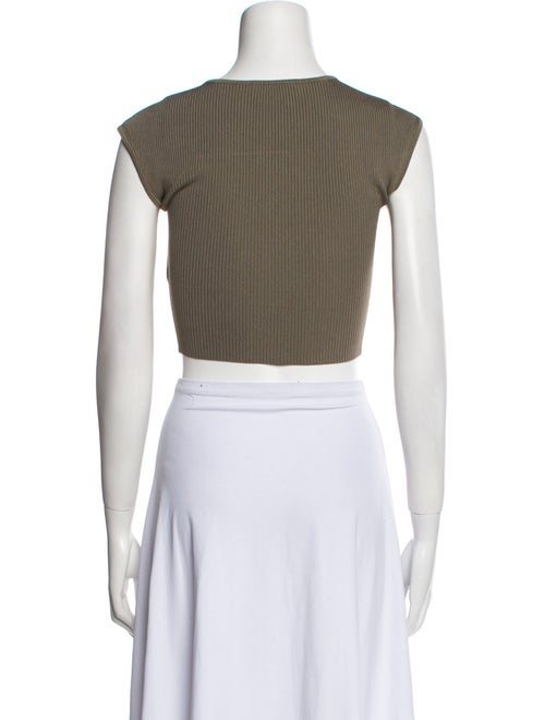 Jonathan Simkhai Square Neckline Sleeveless Crop Top