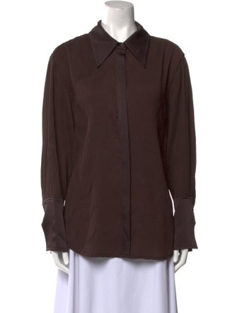 Jonathan Simkhai Long Sleeve Button-Up Top