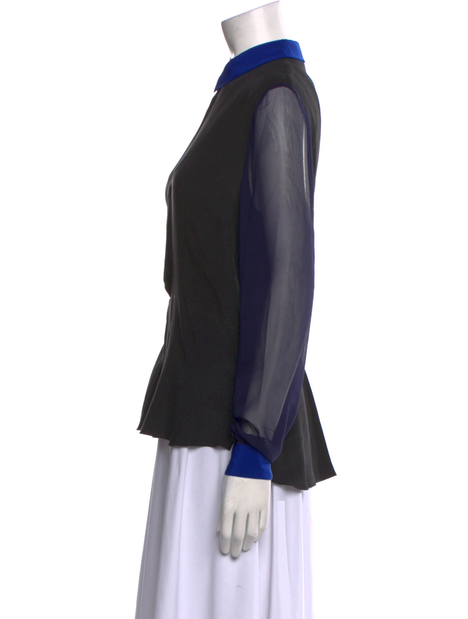 Jonathan Simkhai Silk Long Sleeve Button-Up Top