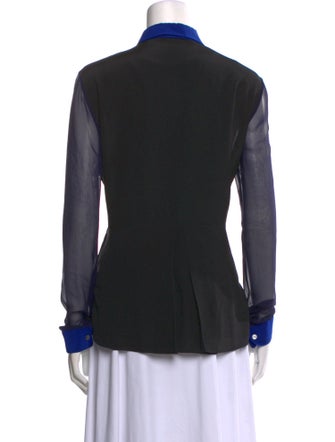 Jonathan Simkhai Silk Long Sleeve Button-Up Top