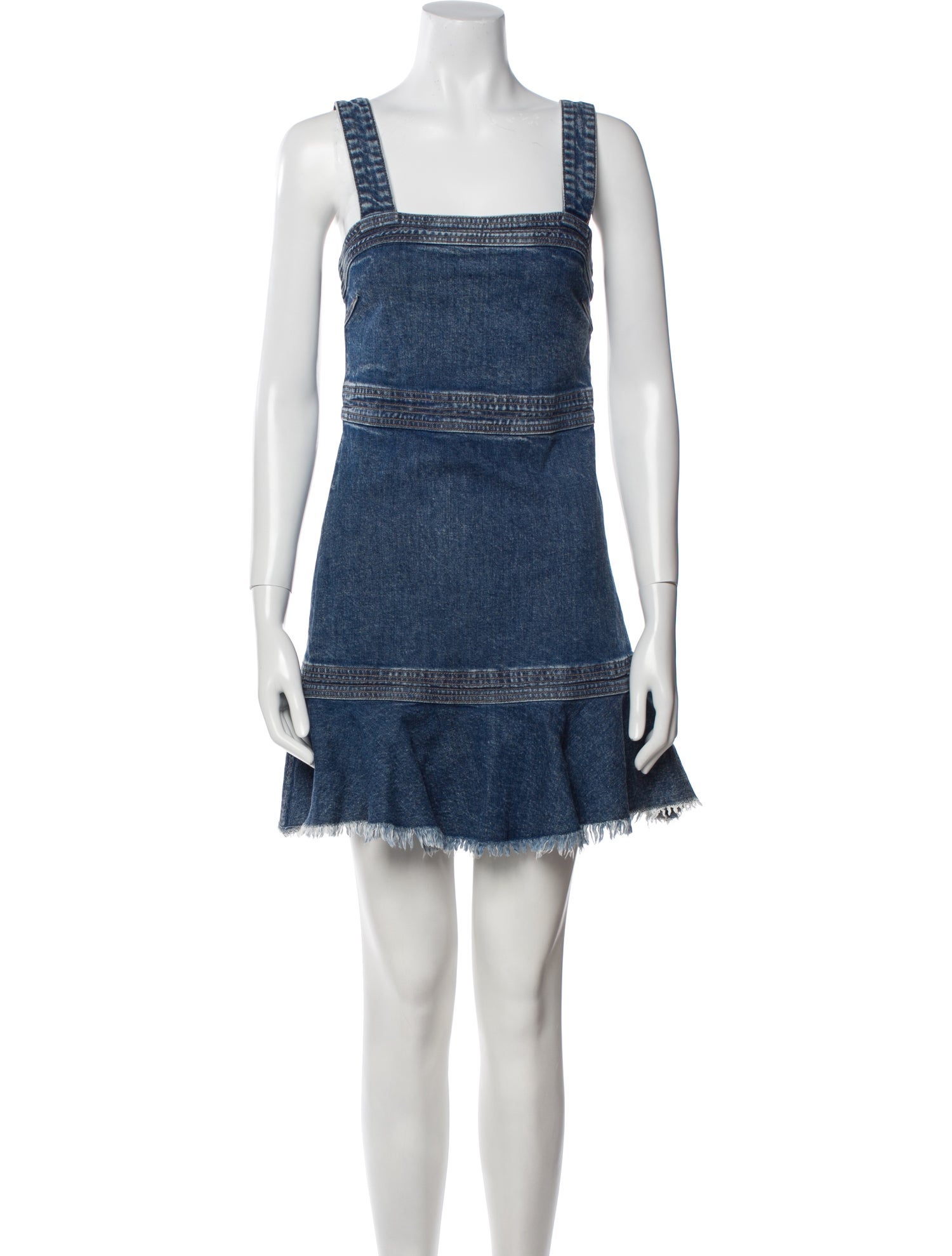 Jonathan Simkhai Square Neckline Mini Dress