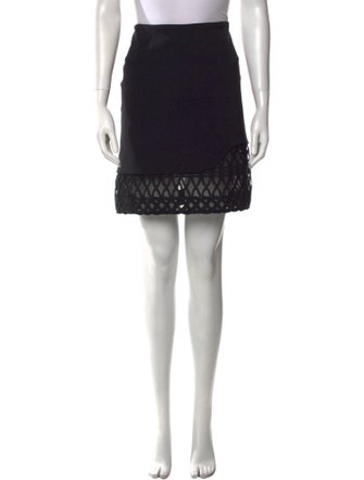Jonathan Simkhai Lasercut Accents Mini Skirt