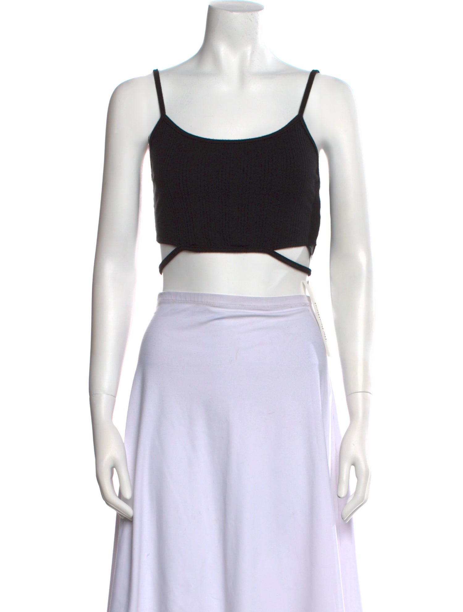 Jonathan Simkhai Square Neckline Sleeveless Crop Top