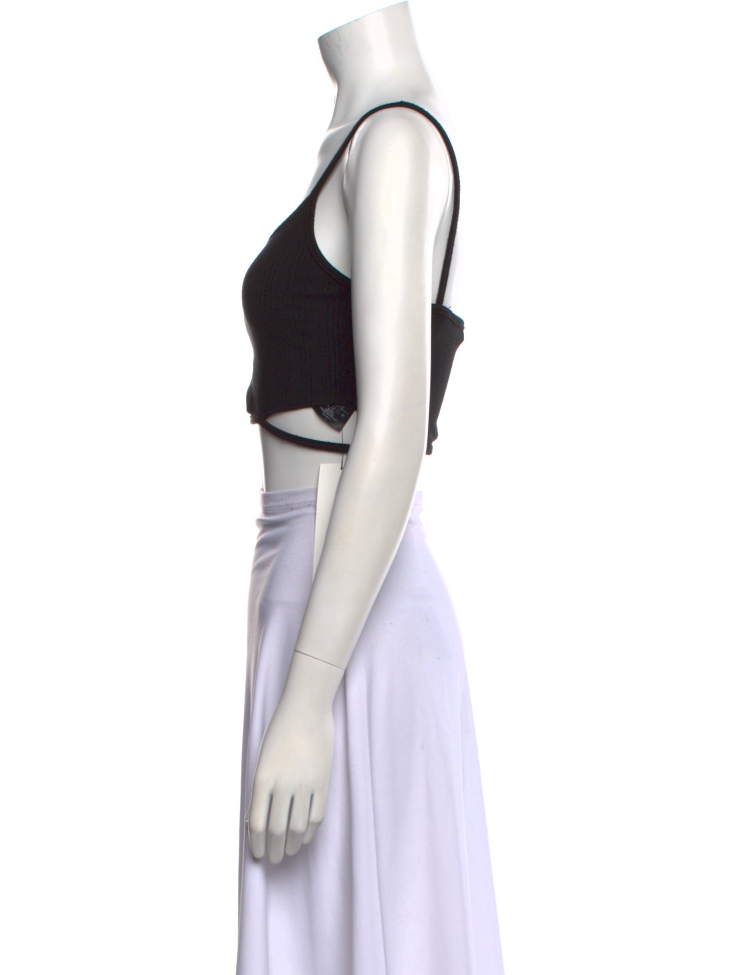 Jonathan Simkhai Square Neckline Sleeveless Crop Top