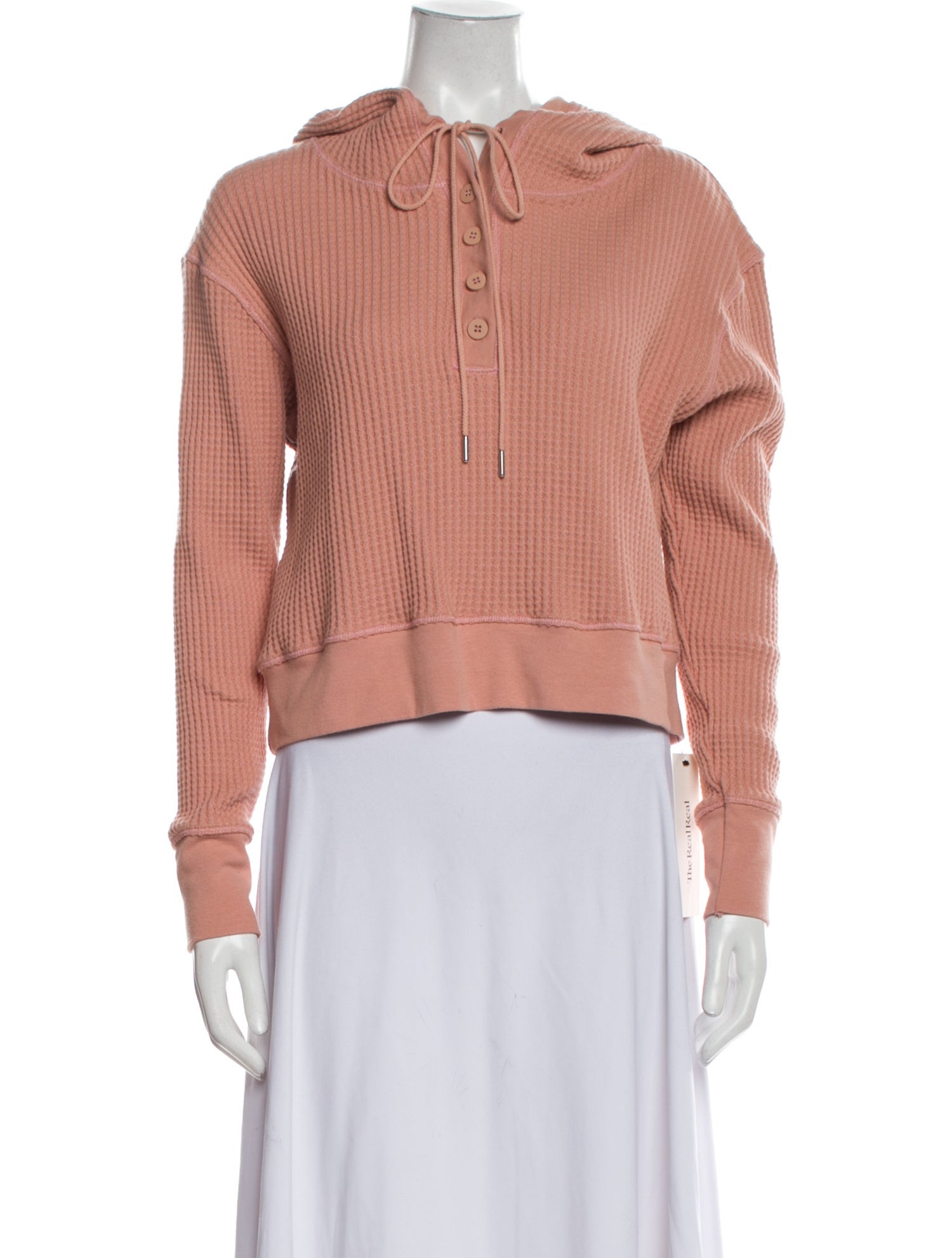 Jonathan Simkhai Tie Neck Long Sleeve Sweatshirt