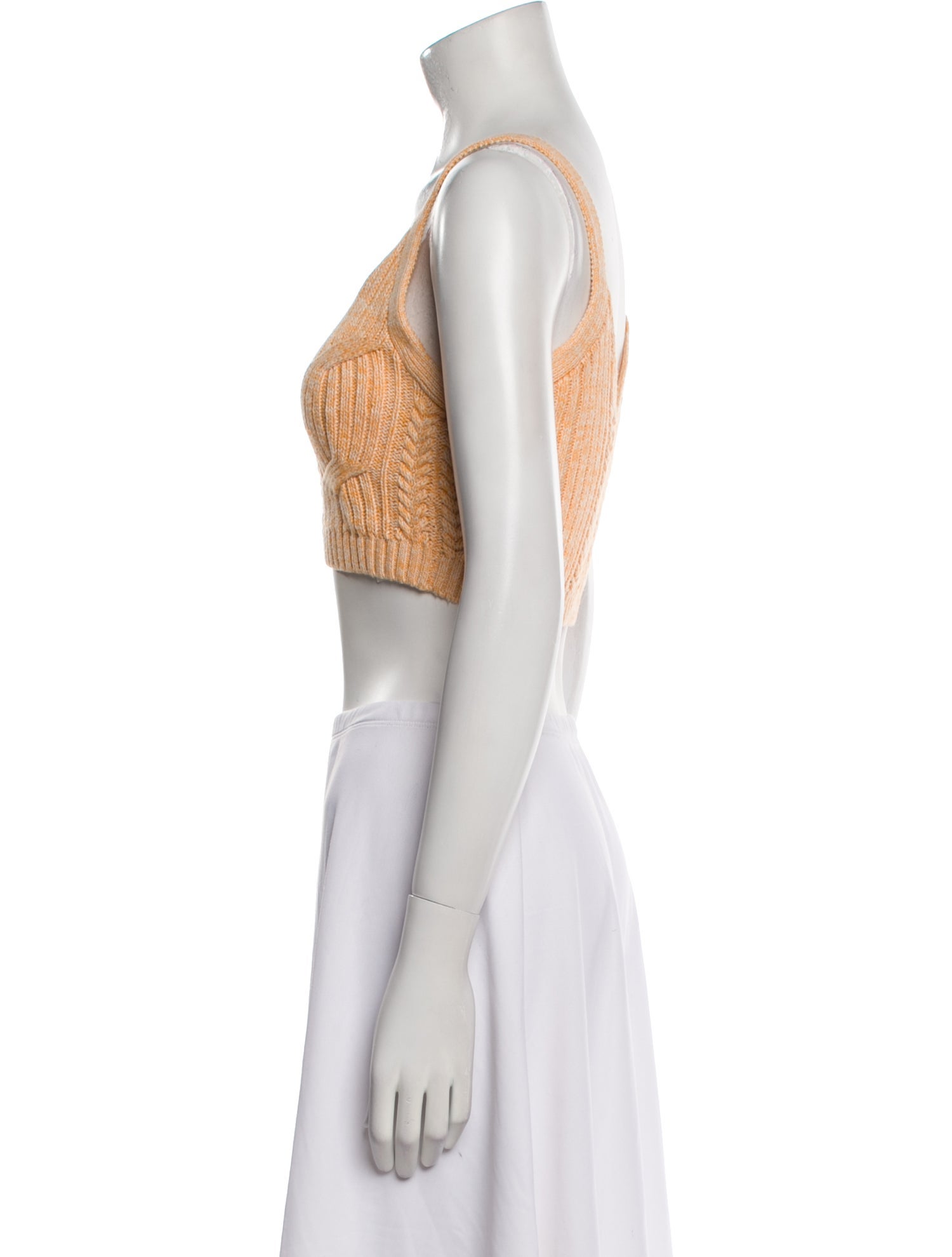 Jonathan Simkhai Patterned V-Neck Crop Top