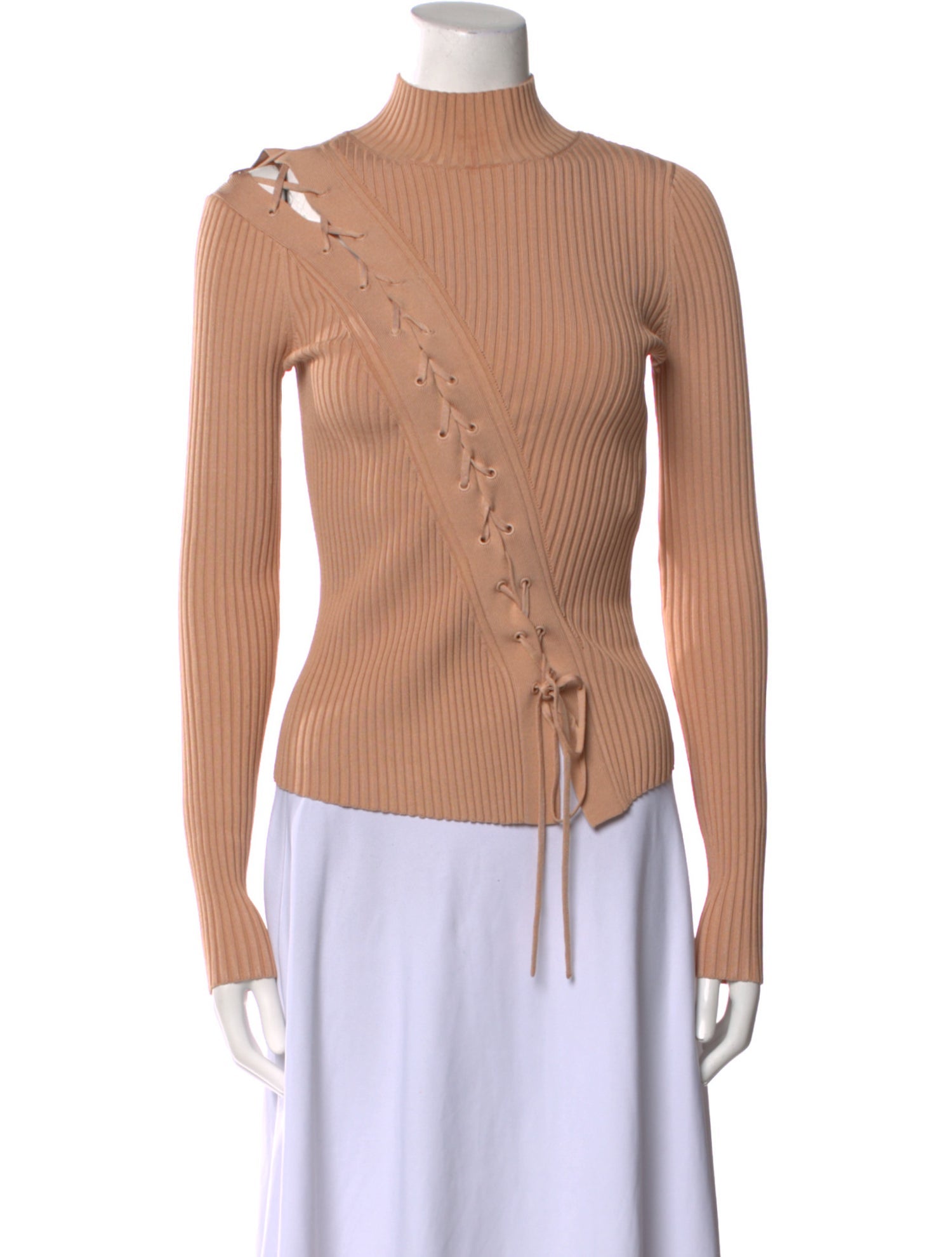 Jonathan Simkhai Mock Neck Long Sleeve Top