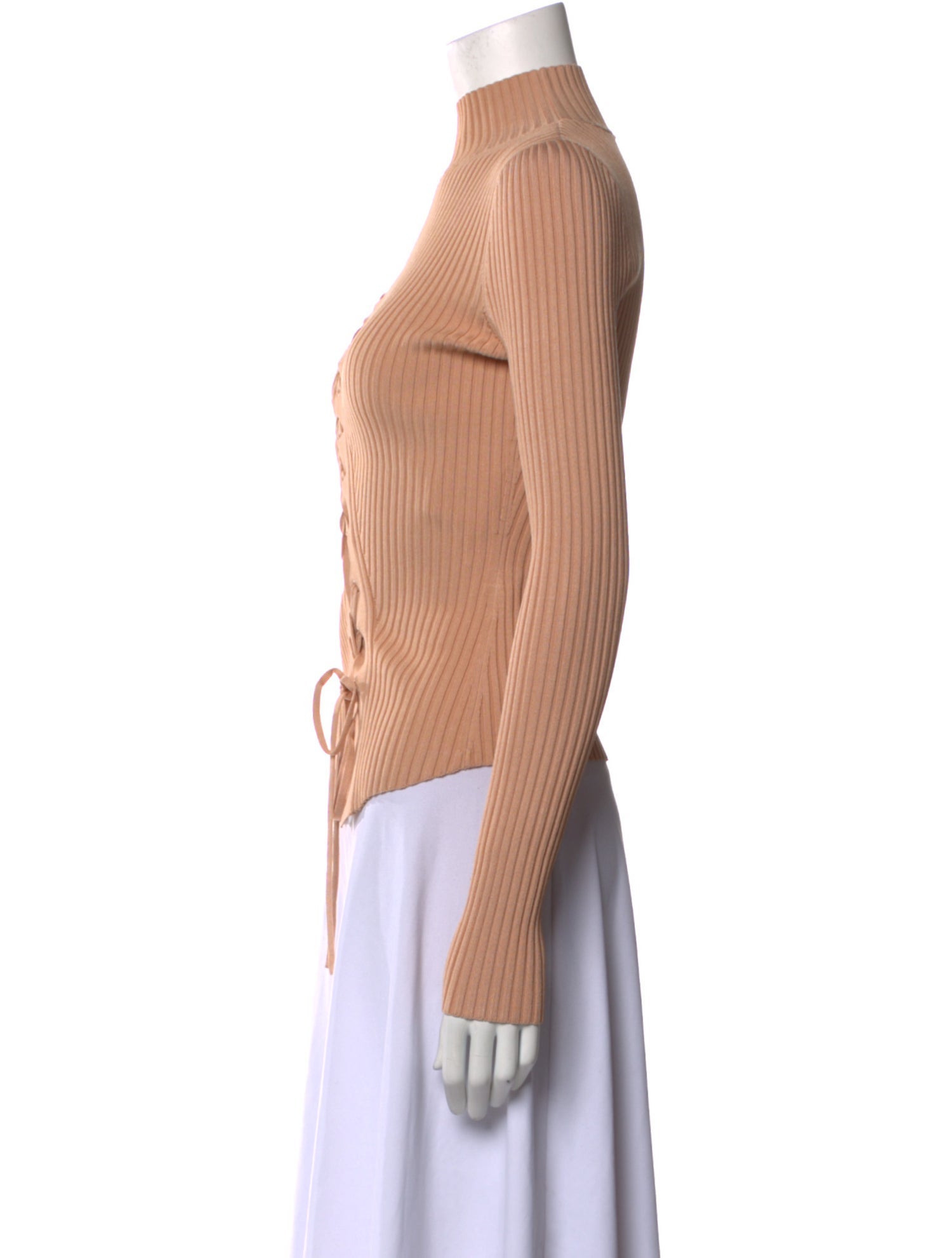 Jonathan Simkhai Mock Neck Long Sleeve Top