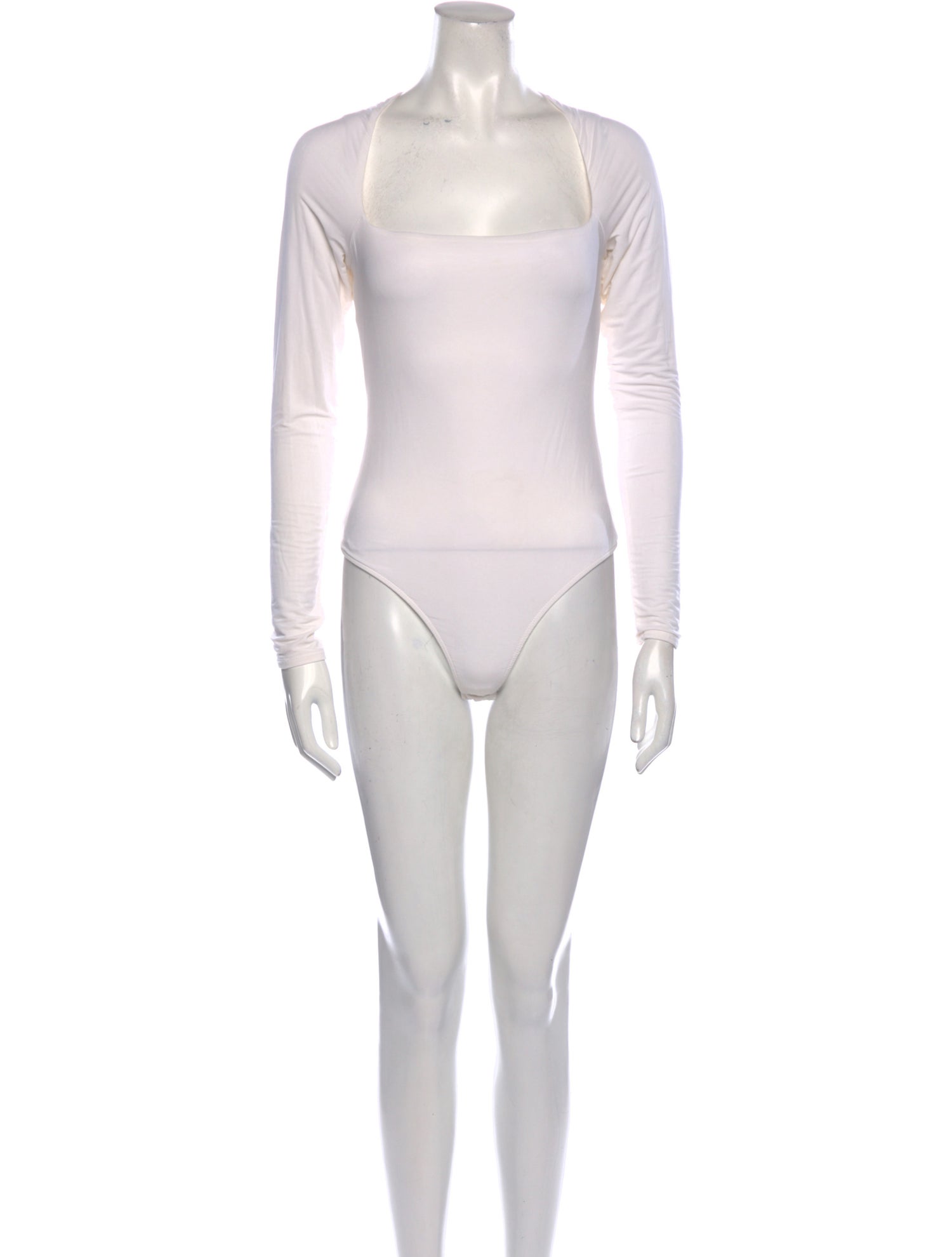 Jonathan Simkhai Square Neckline Long Sleeve Bodysuit