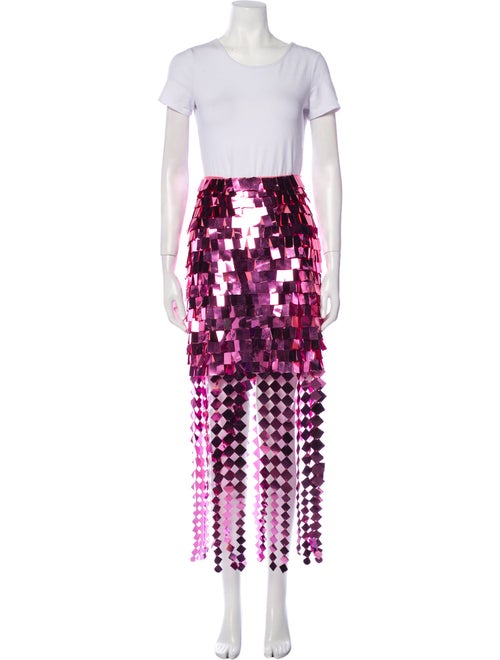 Jonathan Simkhai Nylon Mesh Accents Skirt Set