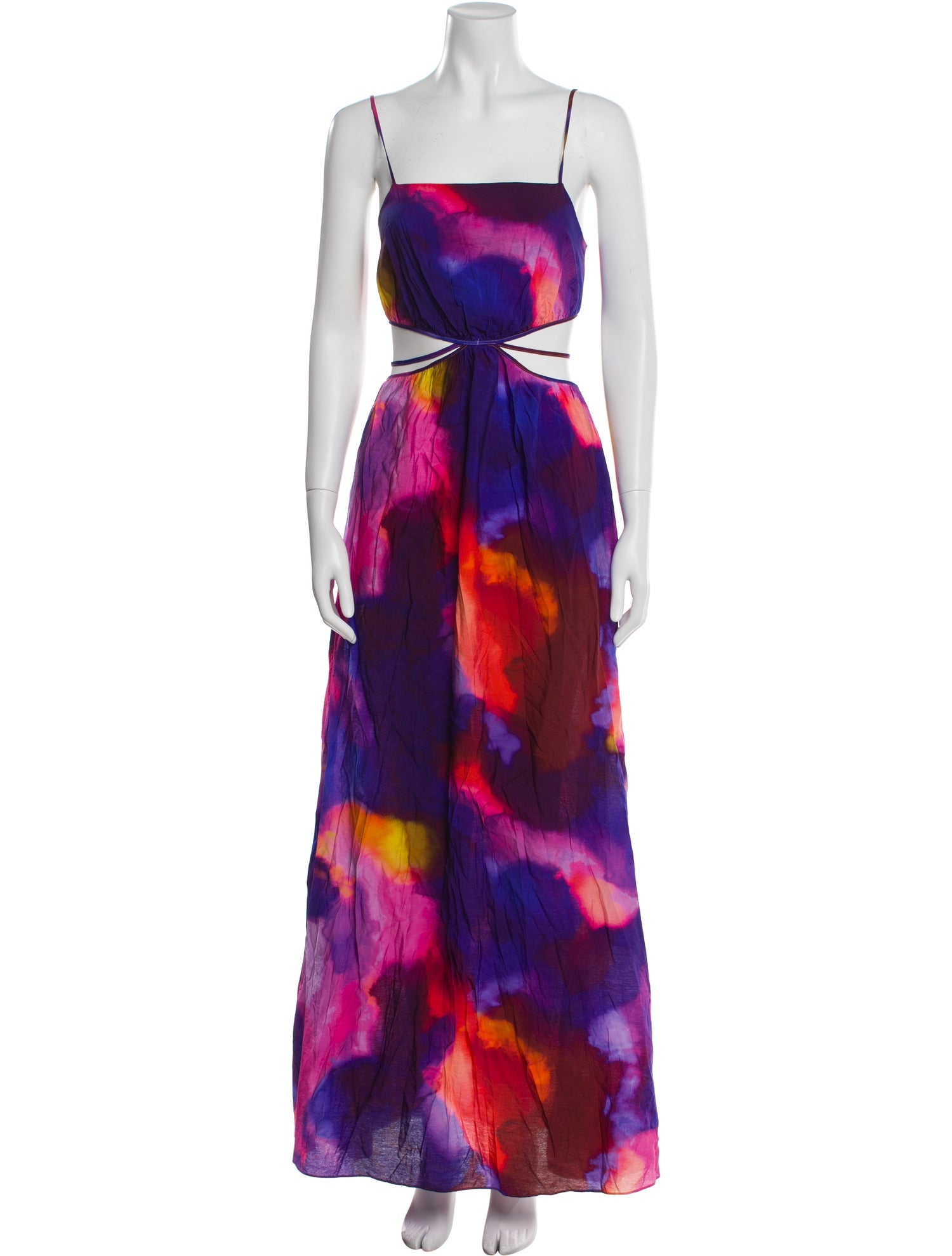 Jonathan Simkhai Tie-Dye Print Long Dress
