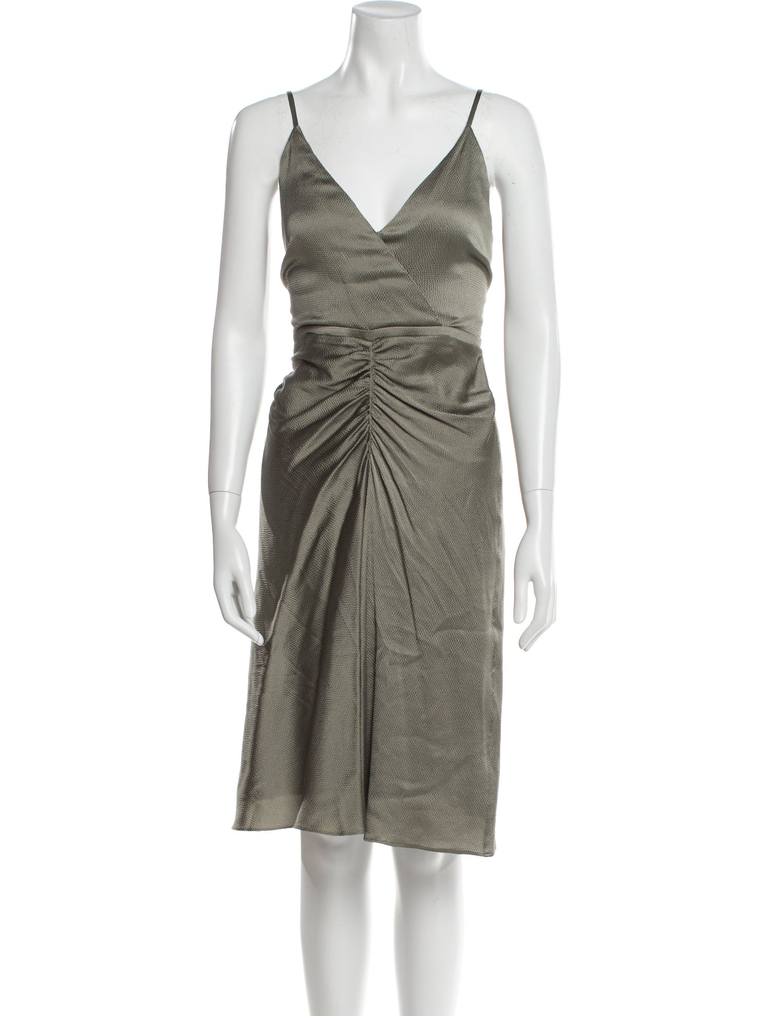 Jonathan Simkhai V-Neck Knee-Length Dress