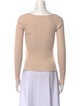 Jonathan Simkhai Square Neckline Long Sleeve Crop Top