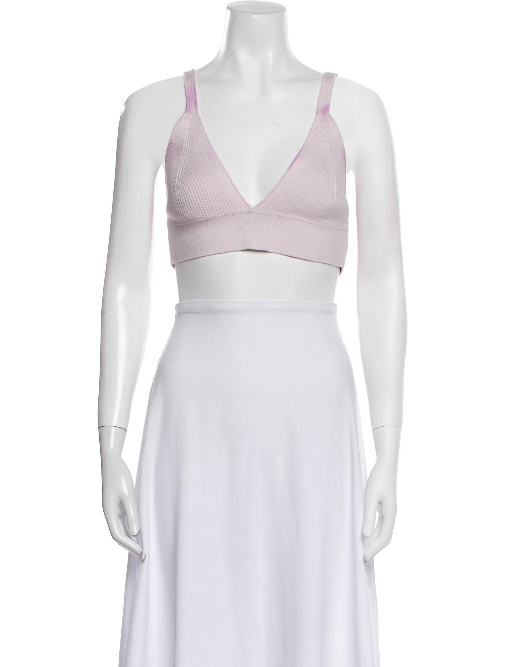 Jonathan Simkhai V-Neck Sleeveless Crop Top