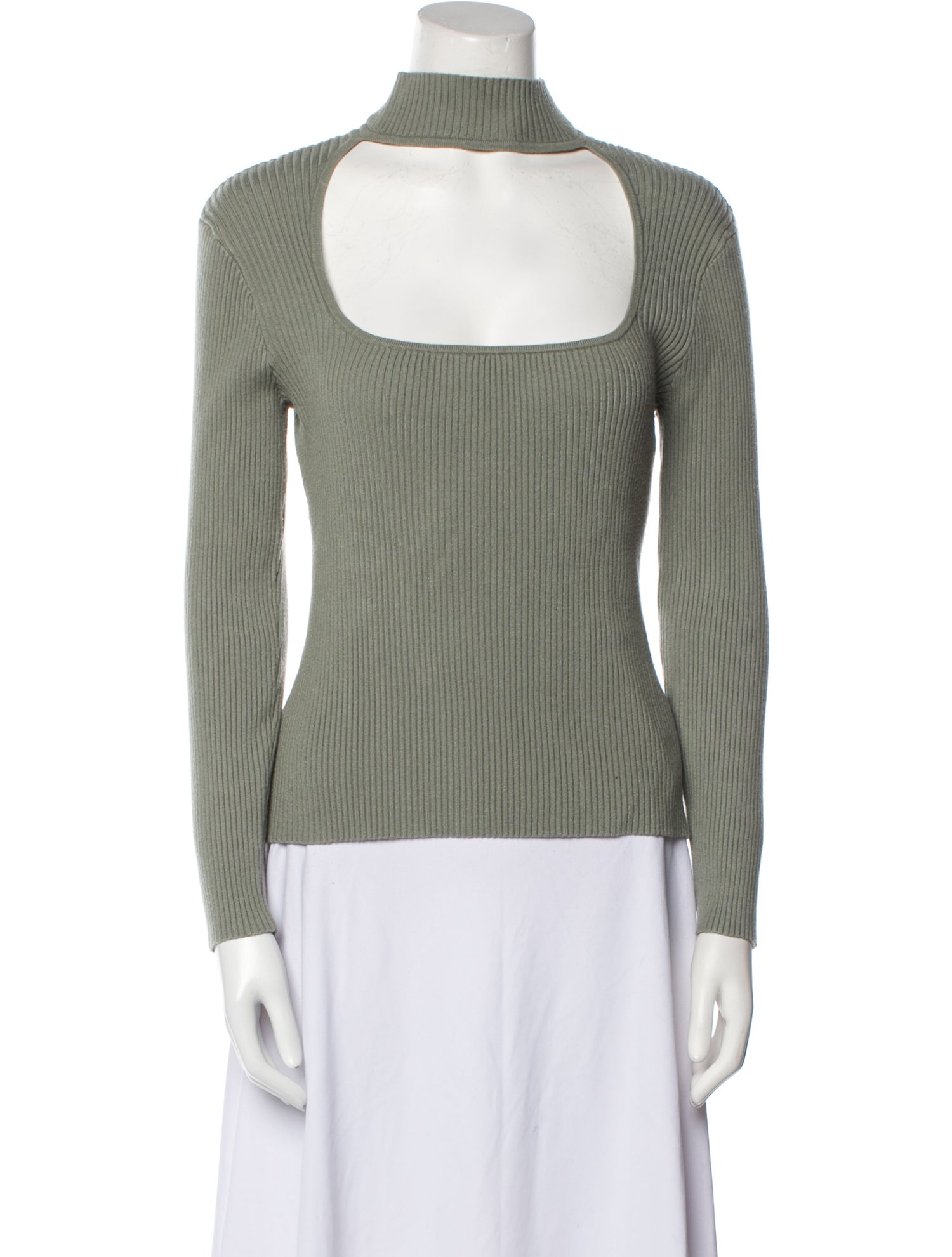 Jonathan Simkhai Mock Neck Long Sleeve Top