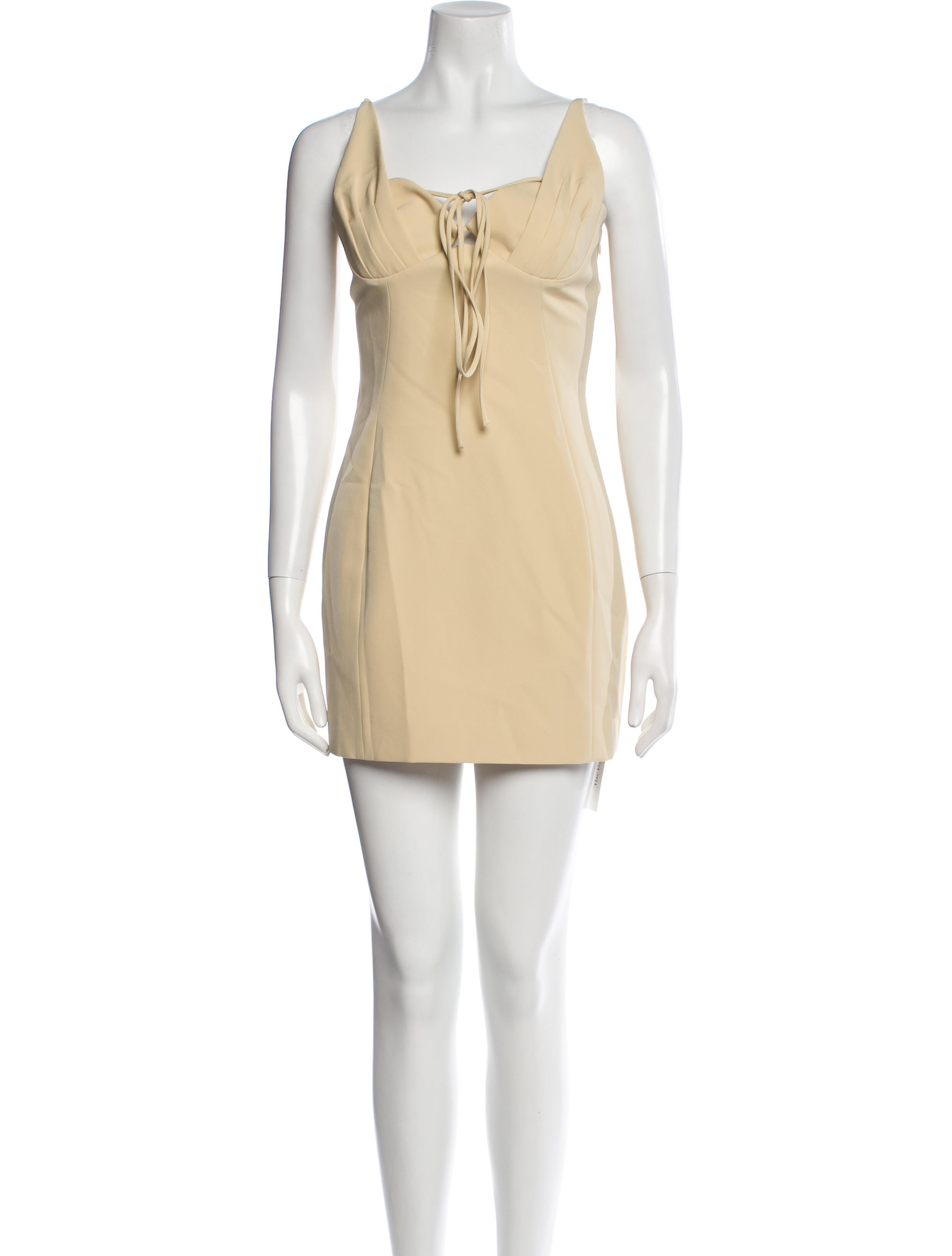 Jonathan Simkhai Square Neckline Mini Dress