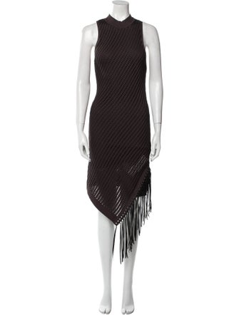 Jonathan Simkhai Striped Midi Length Dress