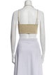 Jonathan Simkhai Linen Square Neckline Crop Top
