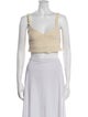 Jonathan Simkhai V-Neck Sleeveless Crop Top