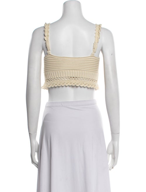 Jonathan Simkhai V-Neck Sleeveless Crop Top