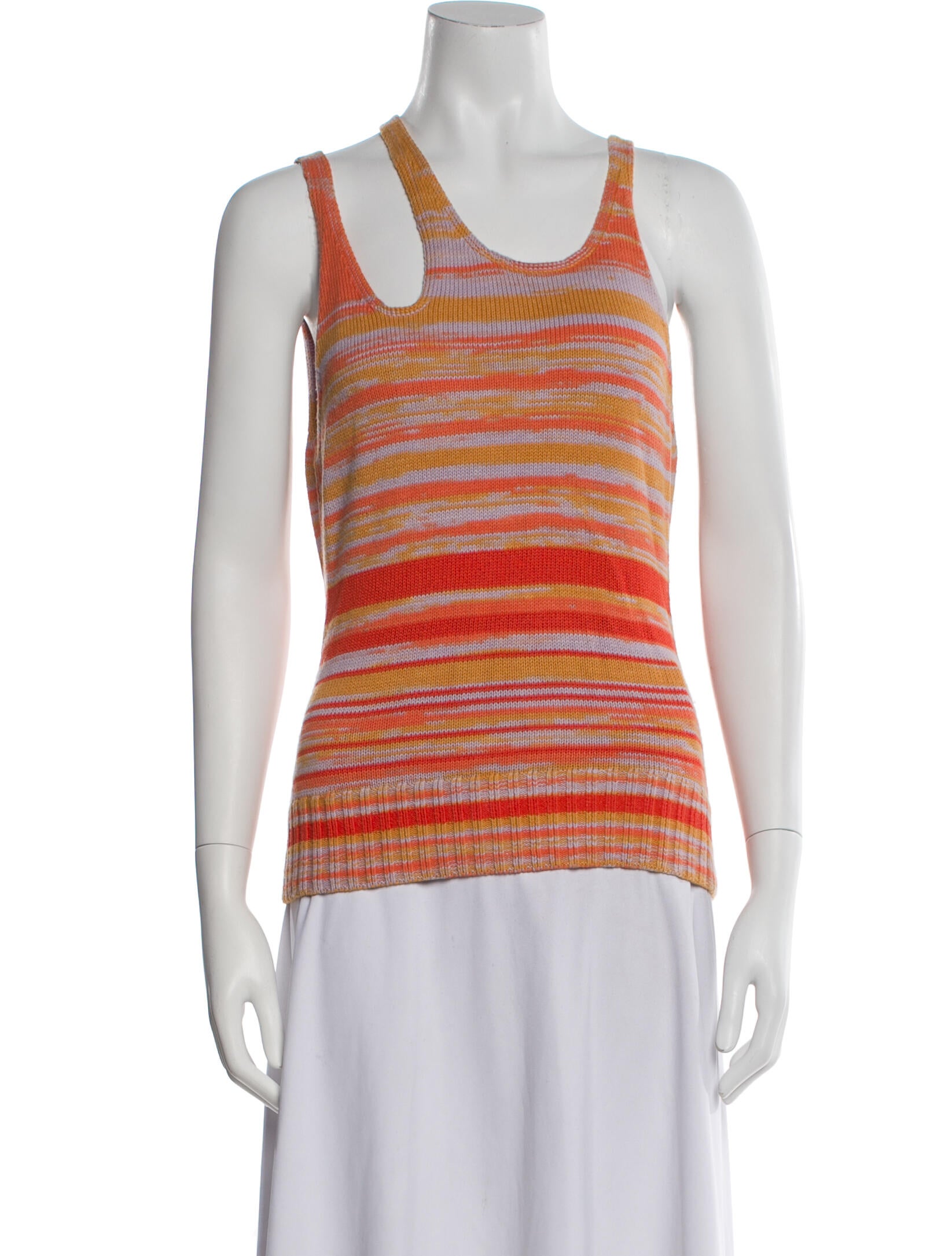 Jonathan Simkhai Striped Scoop Neck Top