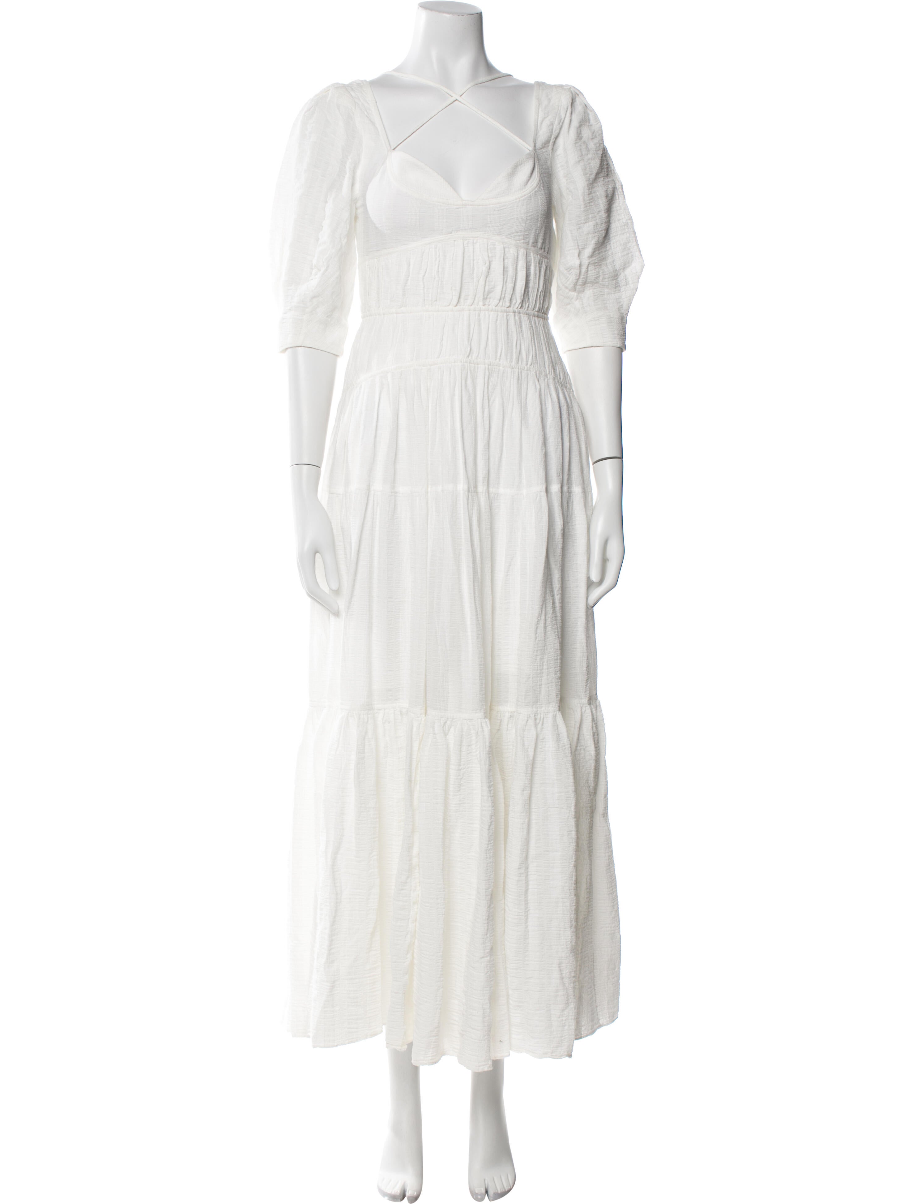 Jonathan Simkhai V-Neck Long Dress