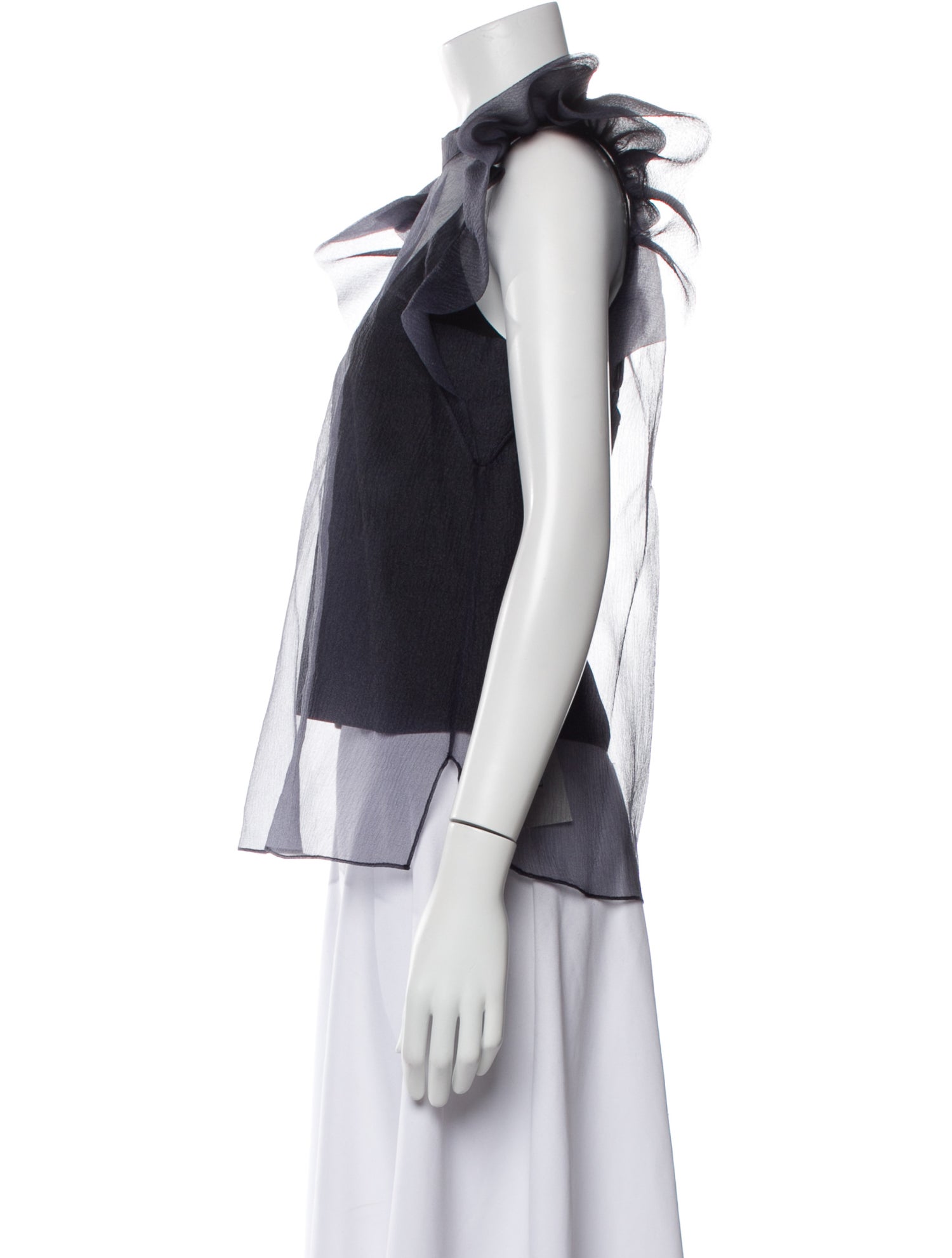 Jonathan Simkhai Mock Neck Short Sleeve Top