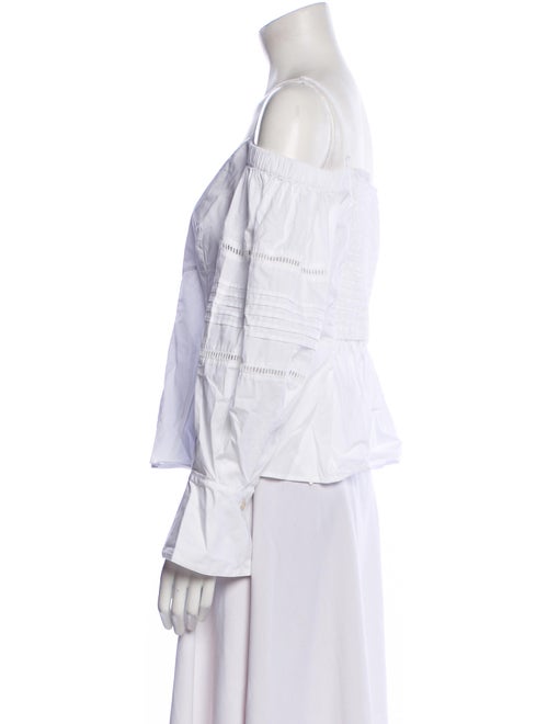 Jonathan Simkhai Off-The-Shoulder Long Sleeve Blouse