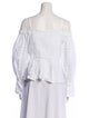Jonathan Simkhai Off-The-Shoulder Long Sleeve Blouse