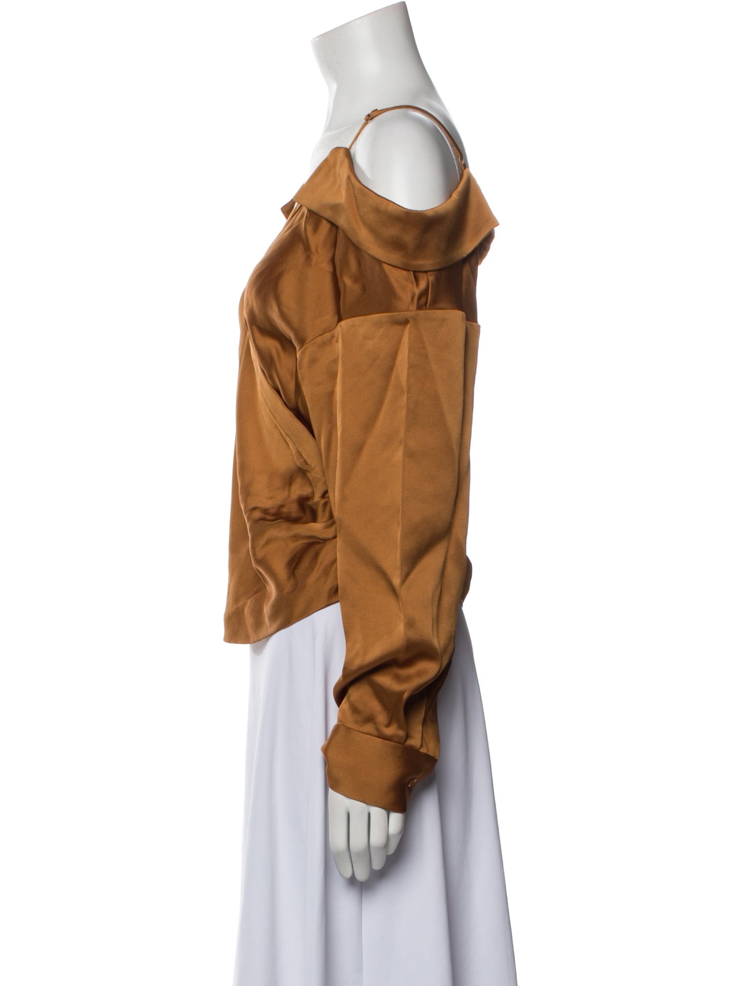 Jonathan Simkhai V-Neck Long Sleeve Blouse