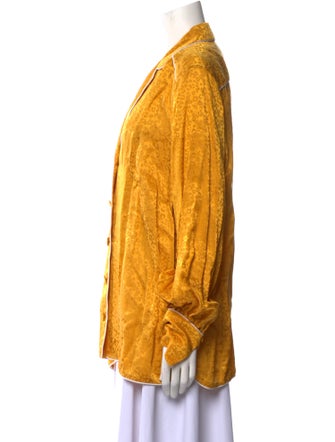 Jonathan Simkhai Silk Long Sleeve Button-Up Top