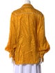 Jonathan Simkhai Silk Long Sleeve Button-Up Top