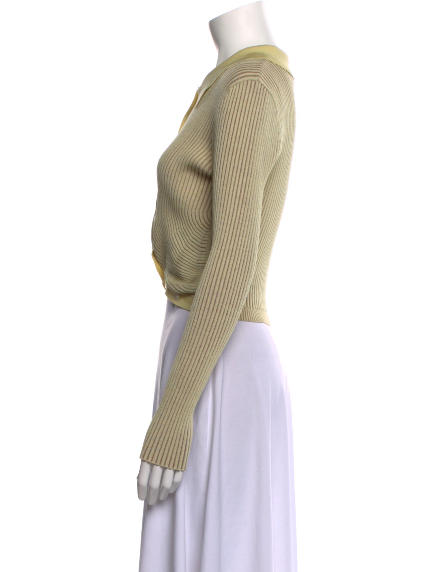 Jonathan Simkhai Striped Long Sleeve Crop Top