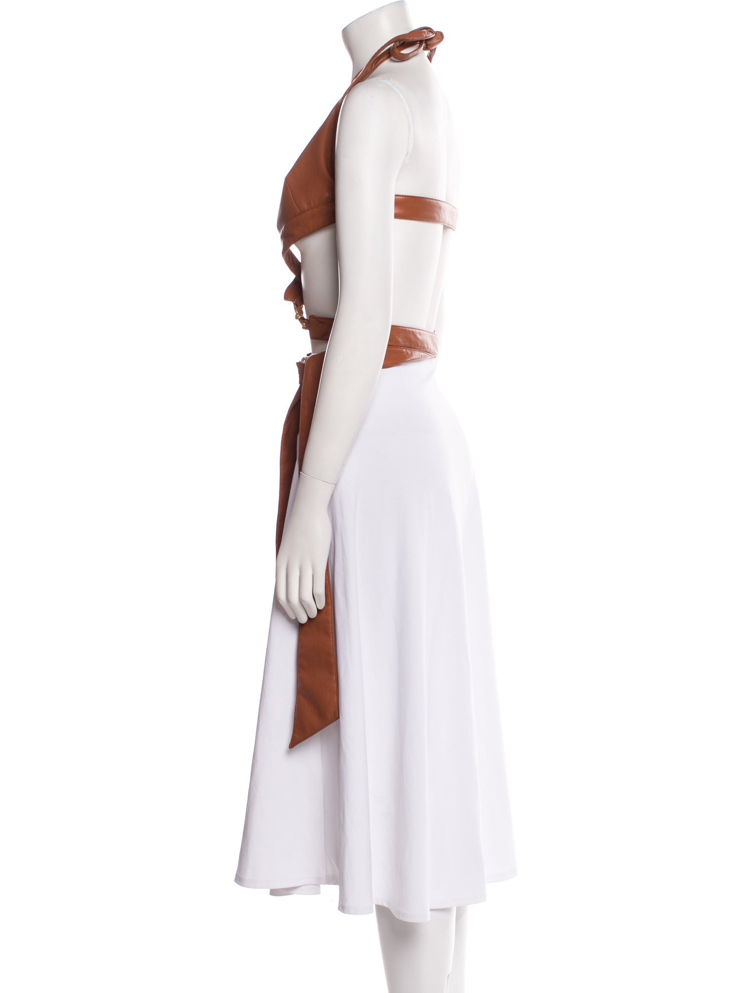 Jonathan Simkhai Halterneck Sleeveless Crop Top