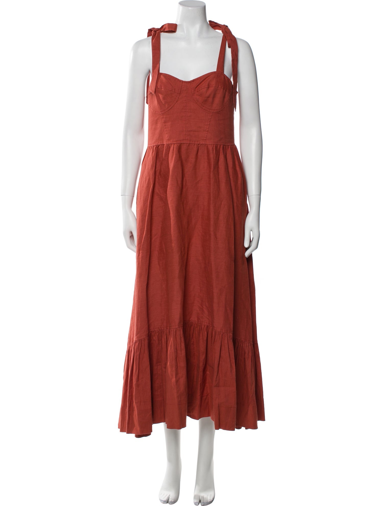 Jonathan Simkhai Linen Midi Length Dress