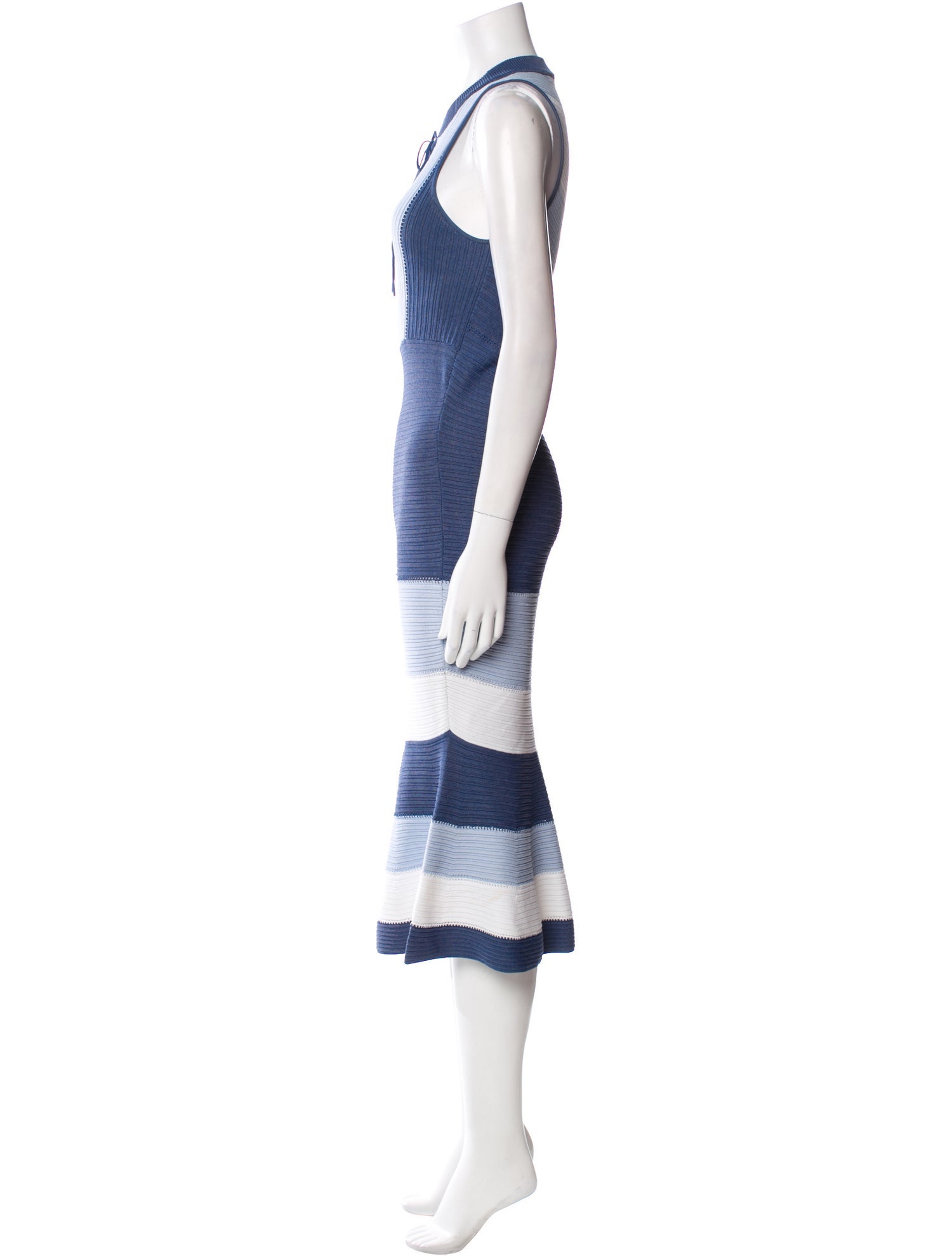 Jonathan Simkhai Striped Midi Length Dress
