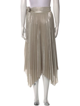 Jonathan Simkhai Pleated Accents Midi Length Skirt