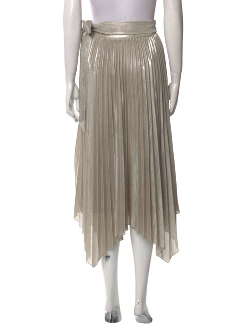 Jonathan Simkhai Pleated Accents Midi Length Skirt