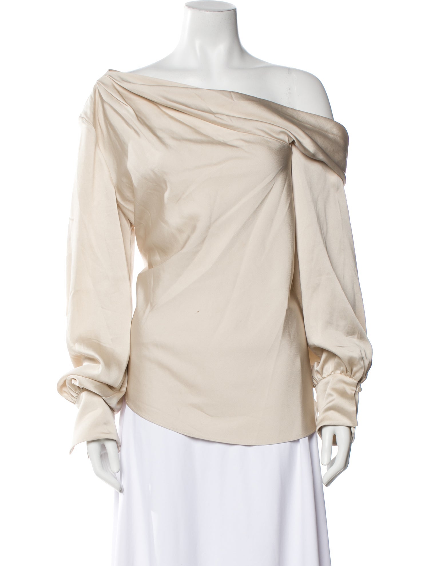 Jonathan Simkhai Cowl Neck Long Sleeve Blouse