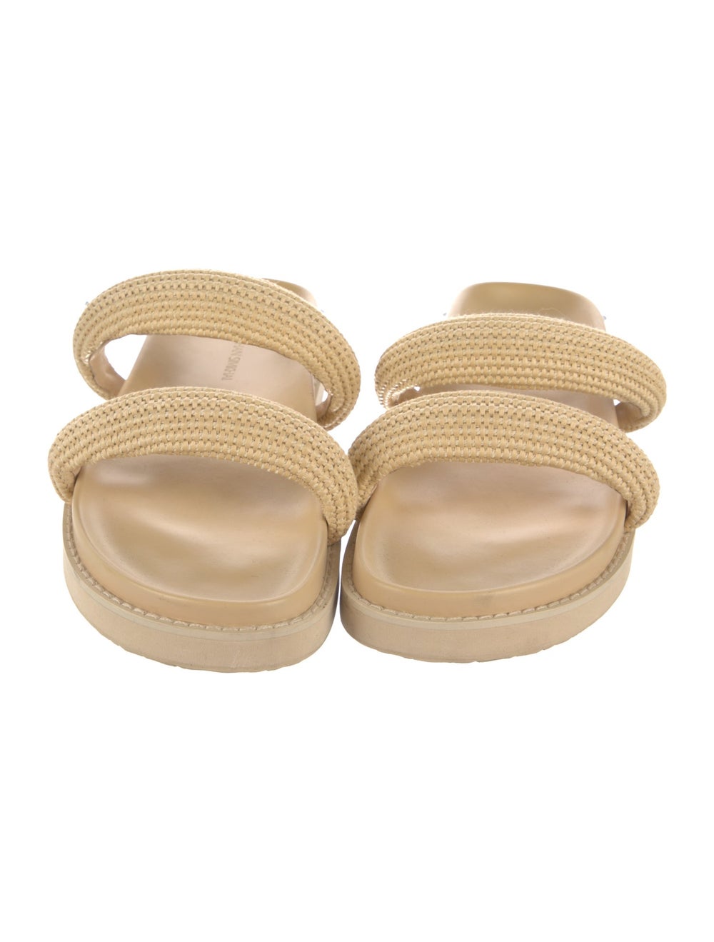 Jonathan Simkhai Straw Slides Neutrals - image 3